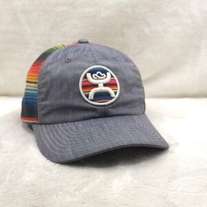 Hooey Hat Cap Snap Back Gray Serape Linen Trucker Ranch Western Cowboy Mens